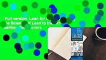 Full version  Lean for Sales: Bringing the Science of Lean to the Art of Selling  Best Sellers