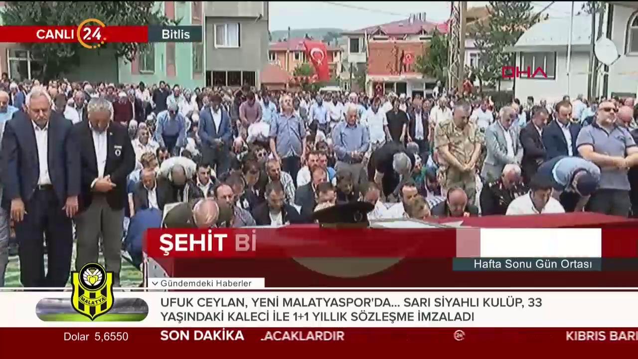 Şehide veda