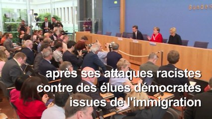 Racisme : leçon de Merkel à Trump sur la grandeur de l'Amérique