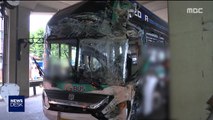 시내버스 당산역 고가도로 기둥 들이받아 8명 사상