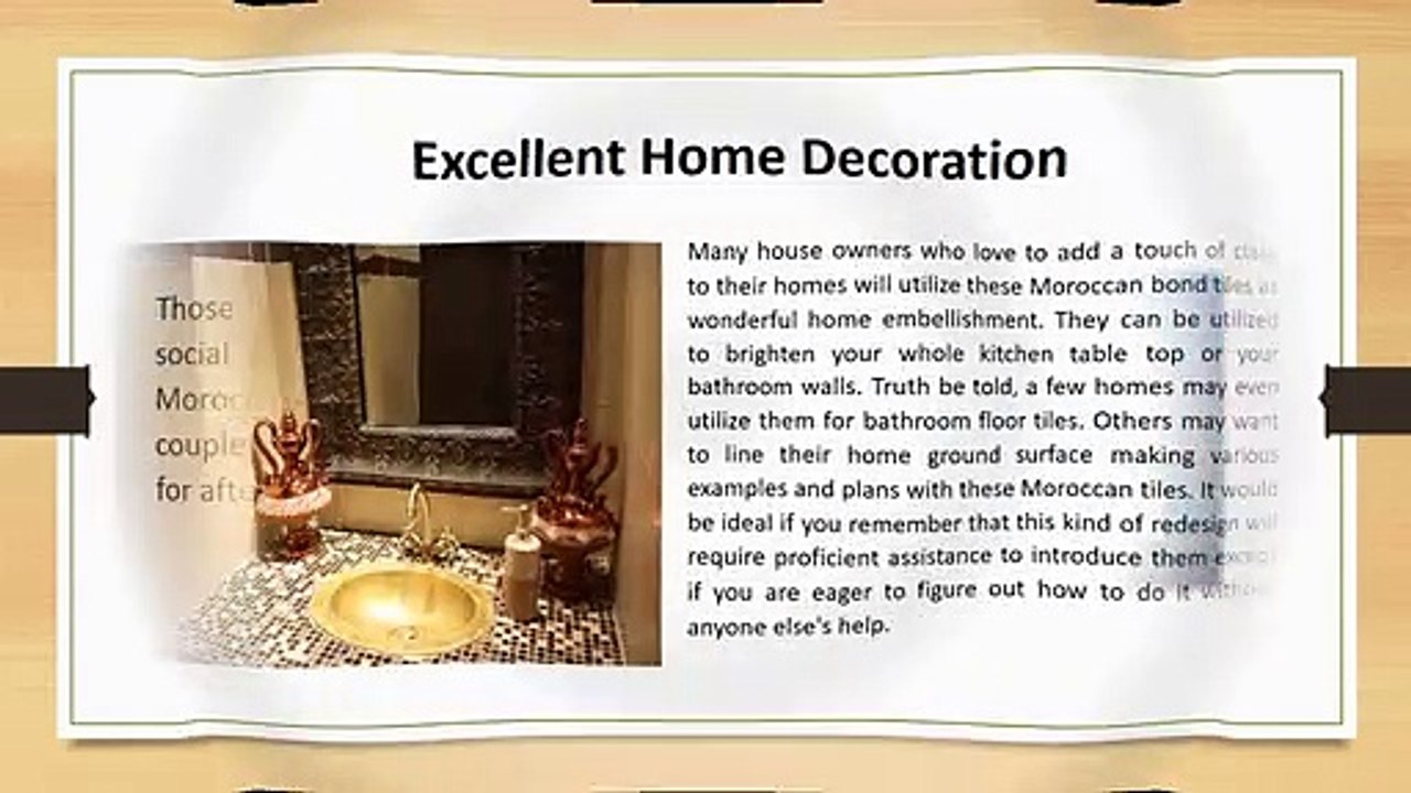 Why are Moroccan Tiles Used in Homes?