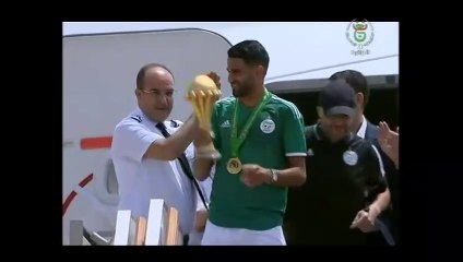 Arrivée des champions d'Afrique à Alger