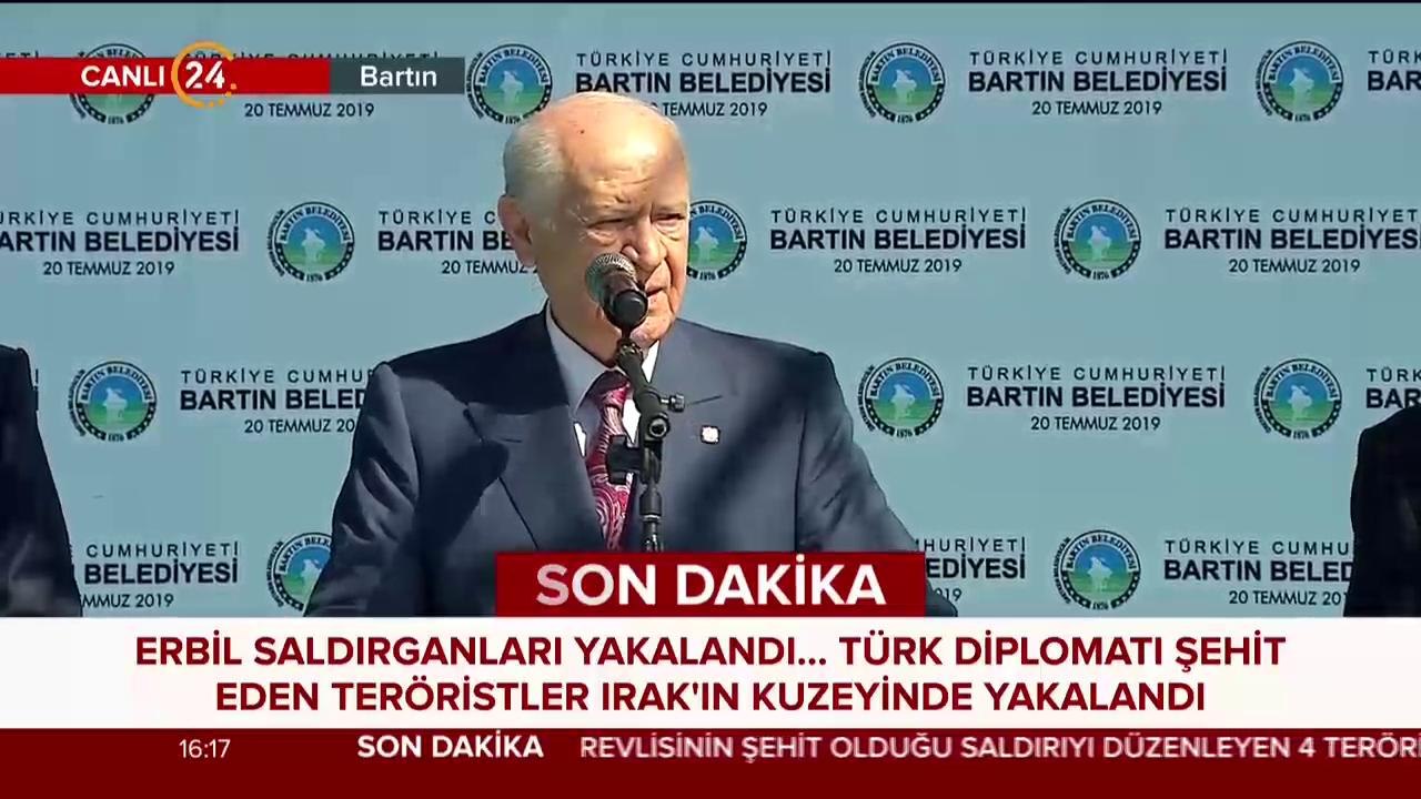 Devlet Bahçeli konuşma yapıyor
