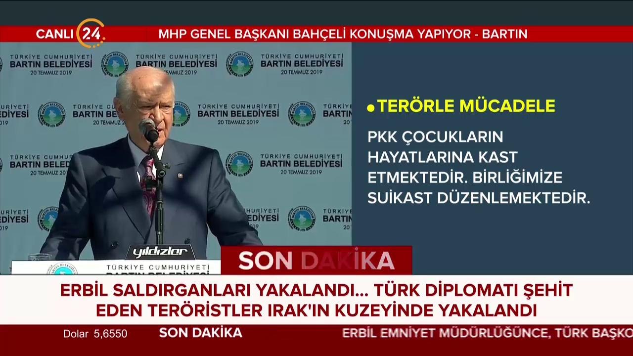 Devlet Bahçeli konuşma yapıyor