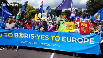 'No to Boris, Yes to Europe' pro-EU protest held in London