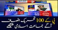 UNOFFICIAL RESULTS OF PK-100 IN EX-FATA