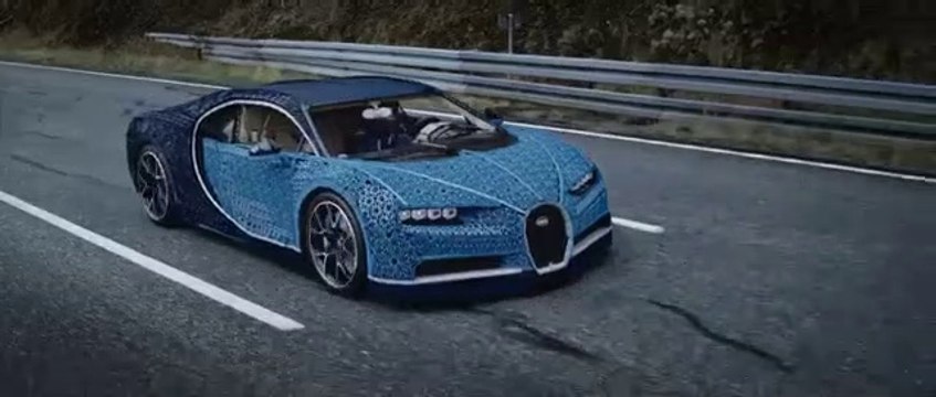Cette Bugatti Chiron en taille réelle est faite toute en Lego