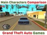 Main Characters comparison GTA games series