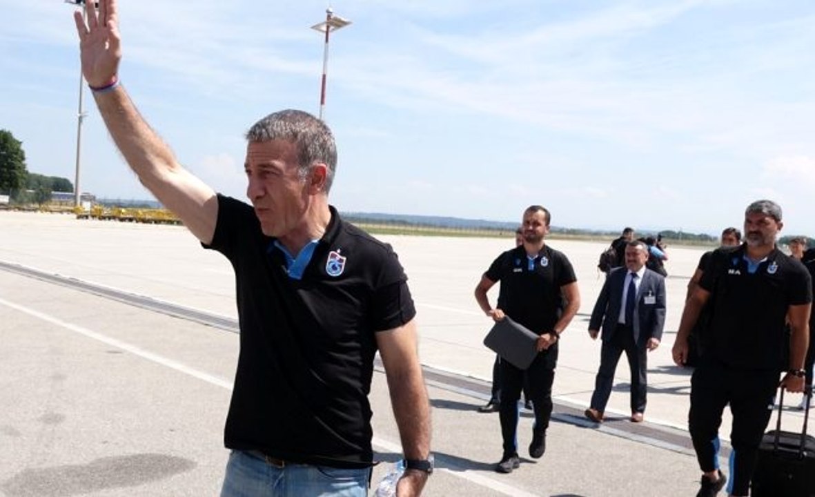 Trabzonspor'a Linz'de coşkulu karşılama