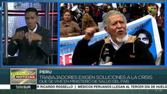 Perú: trabajadores del sector salud mantienen huelga indefinida