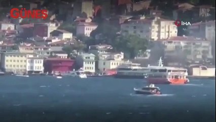 Descargar video: Üsküdar'da teknede yangın! Son anda denize atladılar