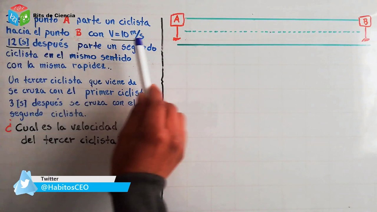 ✅  FISICA CINEMATICA MRU (Calcular la Velocidad de dos Ciclistas) EXAMEN RESUELTO UMSA