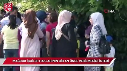 Bursa'daki o işçiler yine eylemde