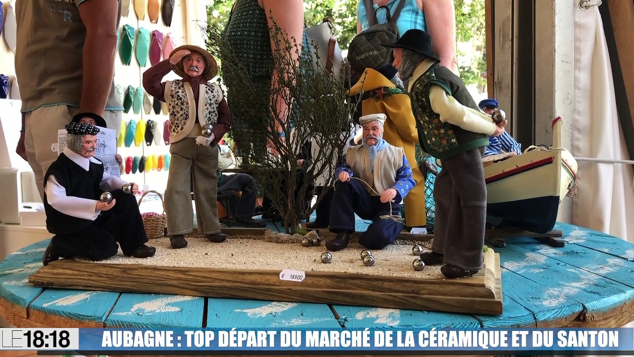 Le marché à la céramique et au santon d'Aubagne fête ses 51 ans