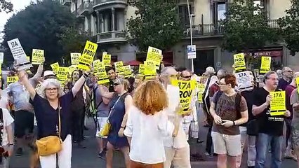 Concentració a la delegació del govern espanyol pel 17-A