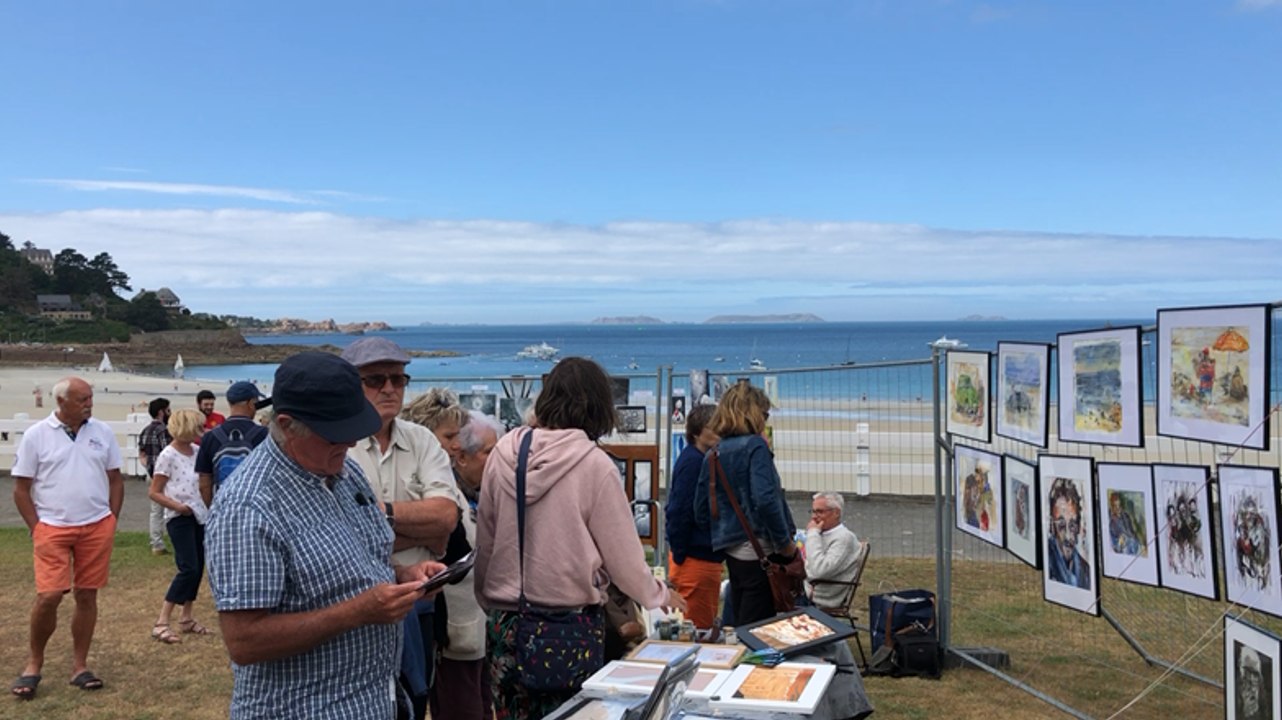 Perros-Guirec. A Trestraou, une galerie d’art à ciel ouvert pour le Festival des peintres