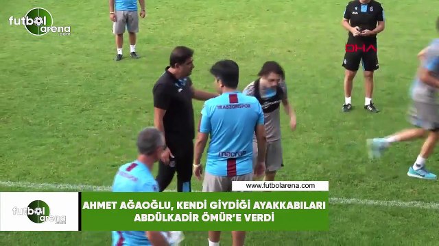 Ahmet Ağaoğlu, kendi giydiği ayakkabıları Abdülkadir Ömür'e verdi