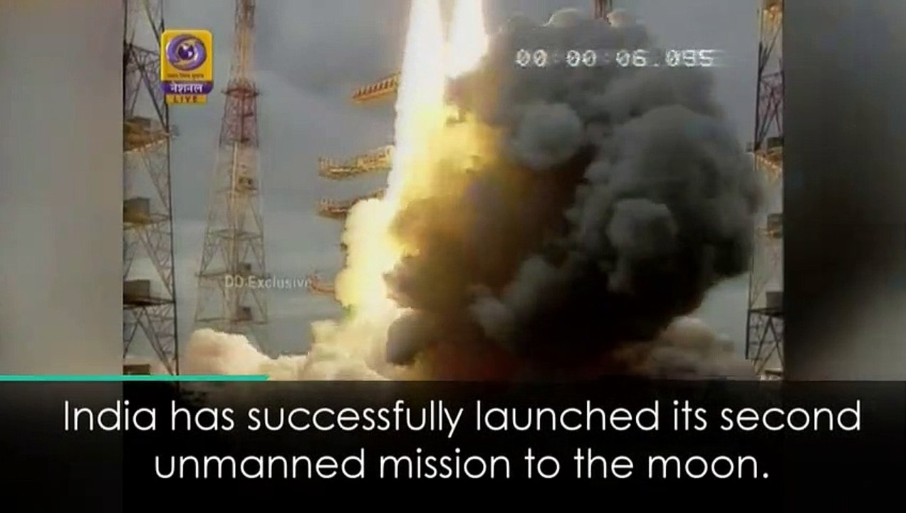 India launches unmanned moon mission