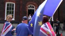 Boris Johnson heckled by protesters outside campaign HQ