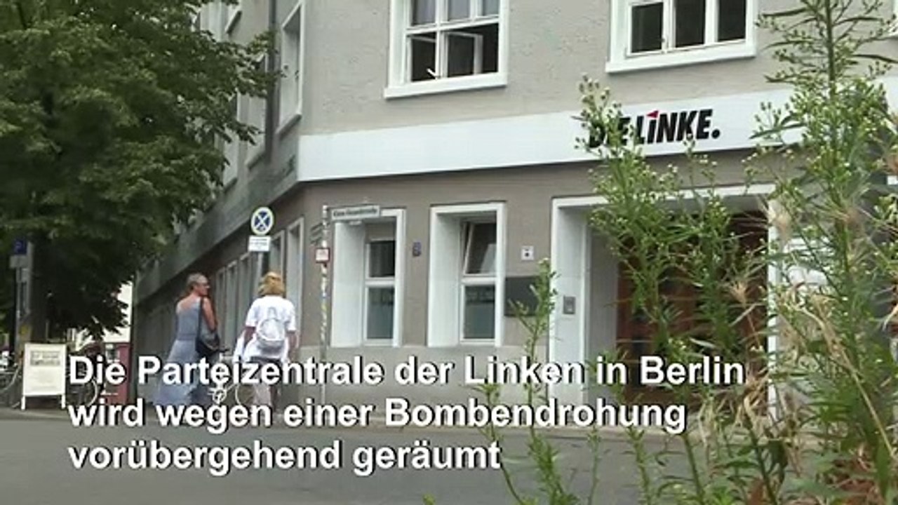 Parteizentrale der linken nach bombendrohung geräumt: rechtsextremer hintergrund vermutet