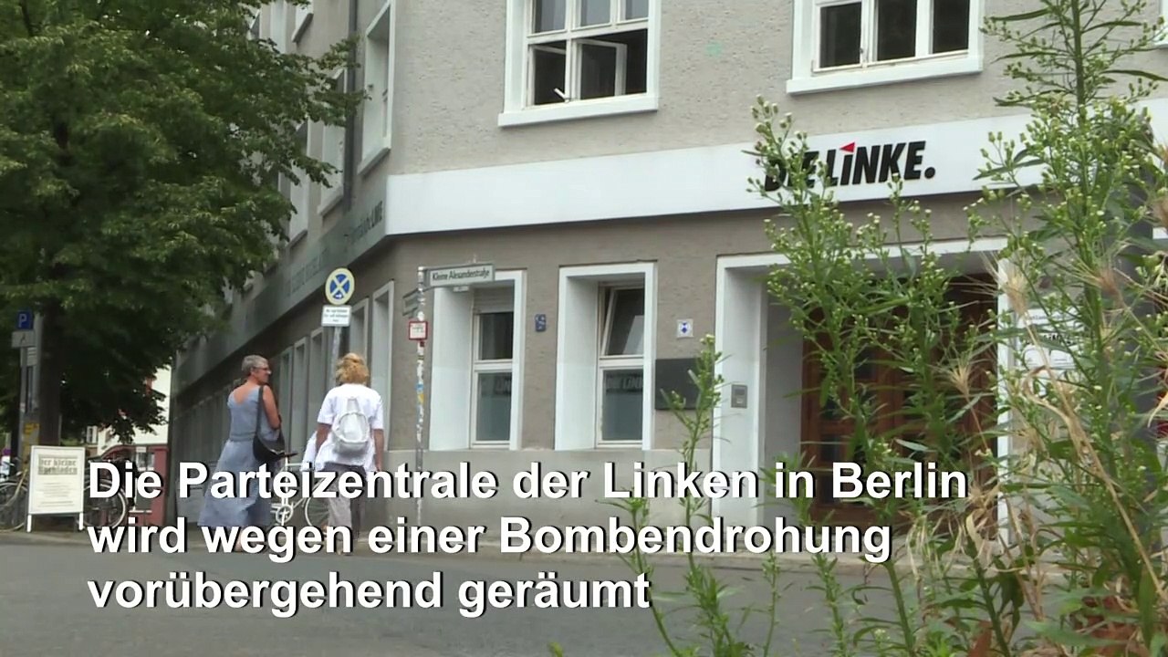 Parteizentrale der Linken nach Bombendrohung geräumt: Rechtsextremer Hintergrund vermutet