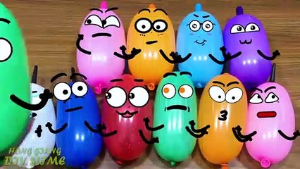 Making Slime With Funny Balloon Cute Doodles !!! Satisfying Slime