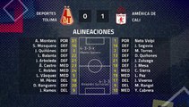 Resumen partido entre Deportes Tolima y América de Cali Jornada 2 Clausura Colombia