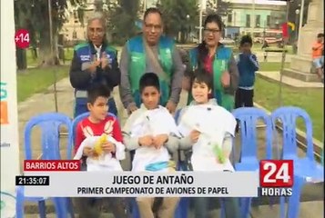 MML organiza campeonato de aviones de papel