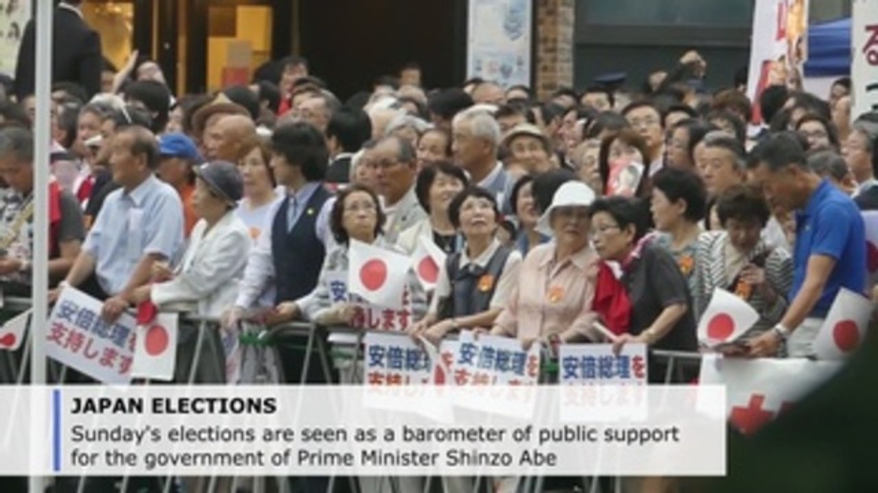 Japan goes to polls to elect half of Upper House seats