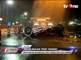 Kecelakaan di Ruas Tol Dalam Kota, Truk Tangki BBM Terbakar