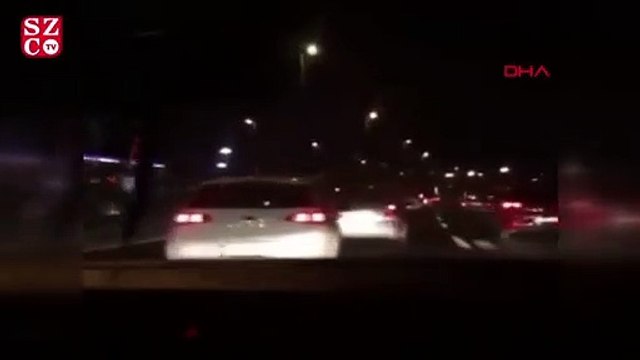 Makas atıp kazan yapan trafik magandaları kamerada