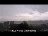 Sturm/Thunderstorm  Wolkenbruch  Gewitter   Regen in Stadt Aachen. Heftiges Unwetter in NRW.20.07.2019.