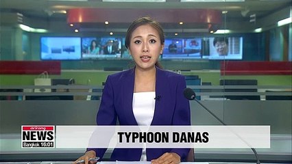 Video herunterladen: Heavy downpour caused by weakened typhoon leads to flooding in southern regions