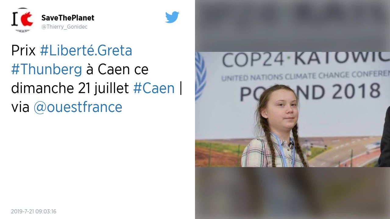 Avant le Prix Liberté, Greta Thunberg sur les plages du Débarquement de 1944 en Normandie