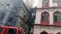 इमारत की तीसरी मंजिल में लगी आग