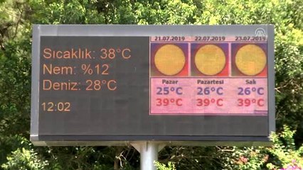 Sahillerde yoğunluk