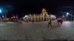 GoPro Fusion  360 at night in Plaza de Armas, Santiago