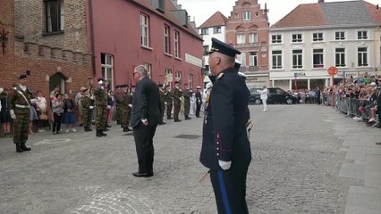 Le prince Laurent au Te Deum à Bruges