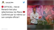 CAN 2019 : Hervé Renard quitte son poste de sélectionneur du Maroc