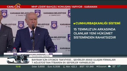 MHP Genel Başkanı Devlet Bahçeli Karaman'da