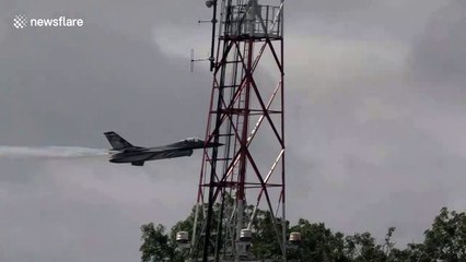 Spectacular aerial displays at the Royal International Air Tattoo in Gloucestershire, UK