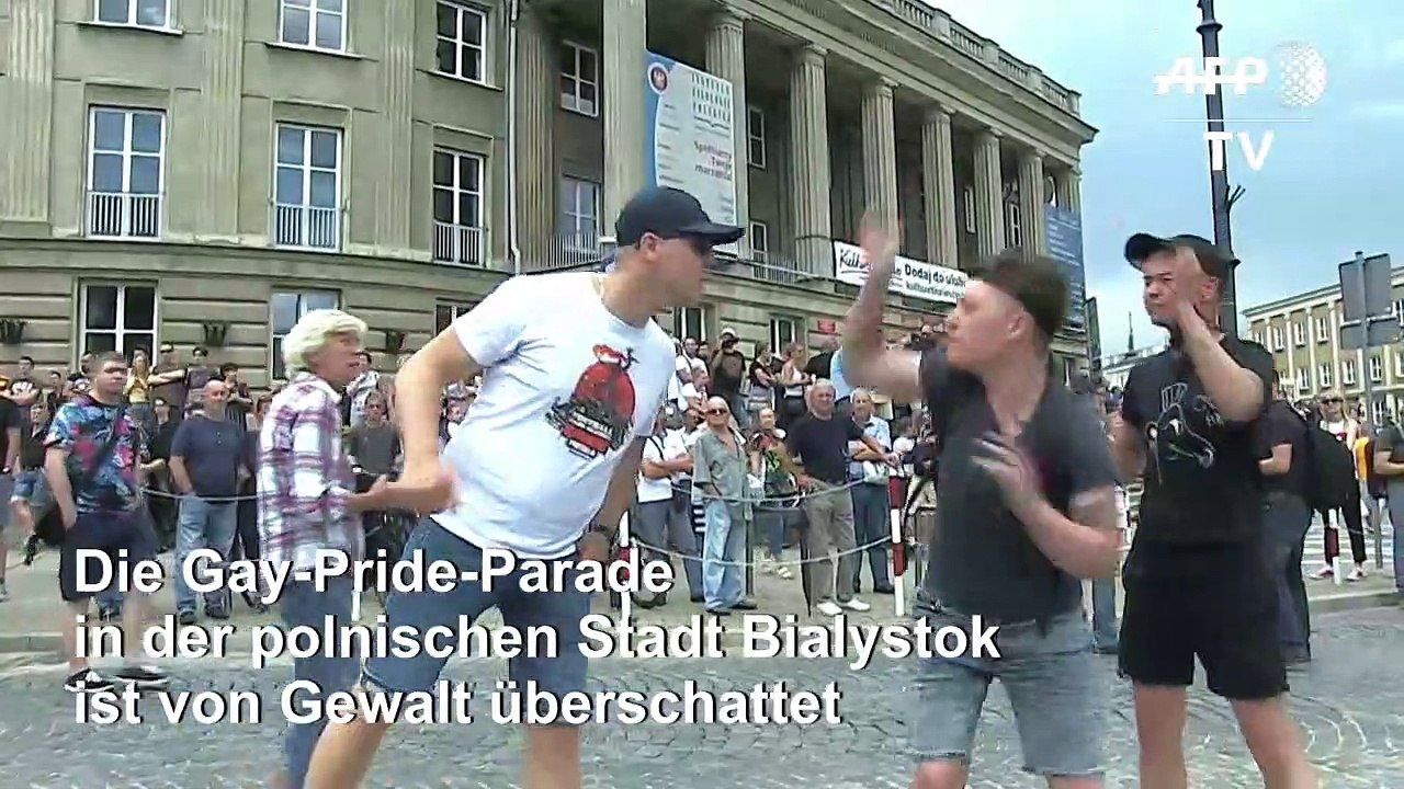 Gay-Pride-Parade in Polen von Gewalt überschattet