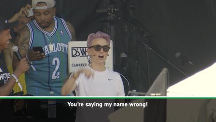"You're saying my name wrong!" - Rapinoe
