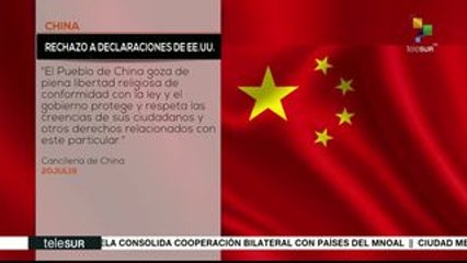 China rechaza declaraciones de EE.UU. sobre la política religiosa