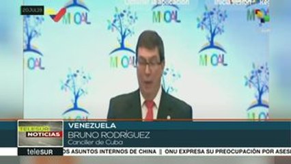 MNOAL: Cuba rechaza medidas de EEUU y pide respeto a su soberanía