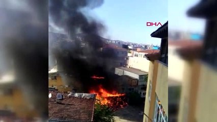 PENDİK'TE BİR KÖMÜRLÜKTE ÇIKAN YANGIN BİNALARA SIÇRADI - 2