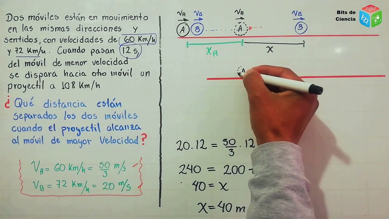 ✅ CINEMATICA FISICA (Dos Coches y un disparo) MOVIMIENTO RECTILINEO UNIFORME (MRU) UMSA