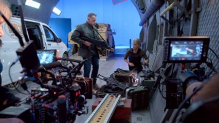 Arnold Schwarzenegger, Linda Hamilton On The Set Of 'Terminator: Dark Fate'
