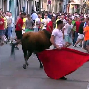 Really Dangerous Young People Play With Crazy Bulls