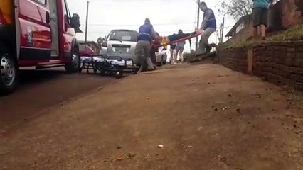 Mulher sofre fratura em costelas no Bairro XIV de Novembro